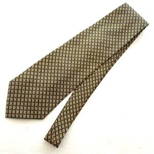 Barbara Blank Blue/Gold Check Silk Necktie